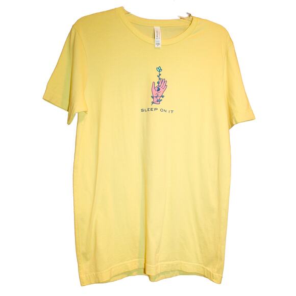 Bella + Canvas Sleep On It Graphic T-shirt Yellow - Picture 3 of 7
